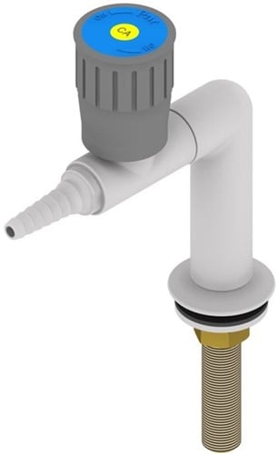 FAR bench mounted pillar tap for technical gases