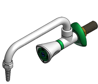 FAR MDS wandkraan water met draaibare bovenuitloop