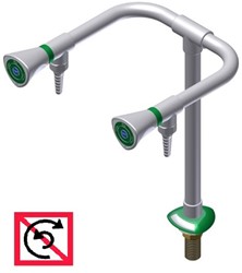 FAR MDS 2-way pillar water tap, vandal-resistant
