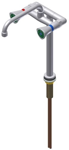 FAR MDS mixer tap with u-spout on single column