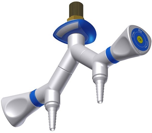 FAR MDS dubbele gaskraan voor technische gassen