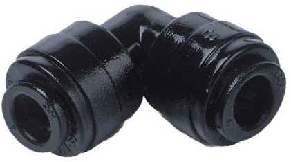 Kunststoff Steckverbinder ø 10 x 10mm, 90°