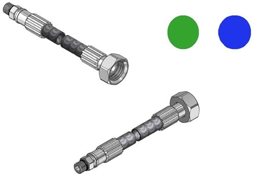 FAR MDS SPX aansluitslang, lengte 1200mm, M10  x G1/2"