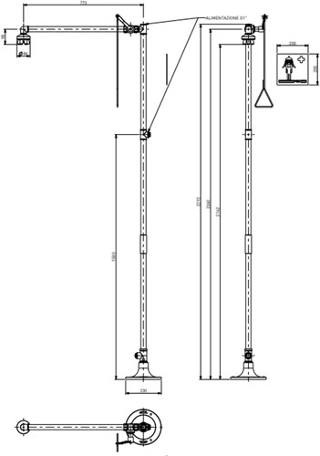TOF freestanding bodyshower-2