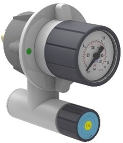 Remote control with flow-control-valve