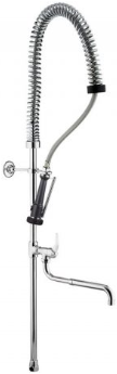 Idral opzetdeel 1200mm met tapkraan voor voorspoeldouche