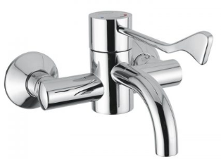 Idral wall mounted medical mixer tap