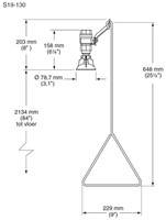 Bradley ceiling mounted bodyshower-2