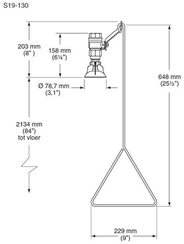 Bradley ceiling mounted bodyshower-2