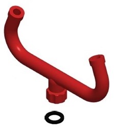 TOF eyewash yoke for 2 sprayheads