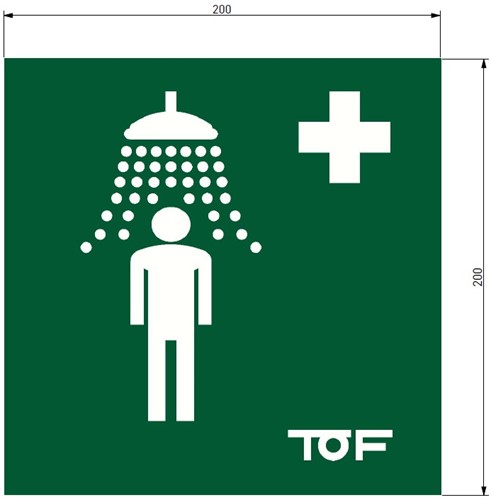 TOF internationale veiligheidssticker
