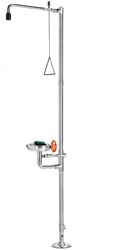 ST-Safe stainless steel body- eye shower combination