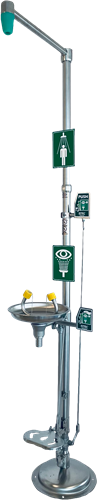 ST-Safe RVS plens- oogdouche combinatie met voetbediening