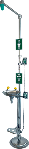 ST-Safe stainless steel body- eye shower combination with foot operation