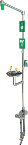 ST-Safe RVS vorstveilige combinatiedouche, aansluiting ondergronds