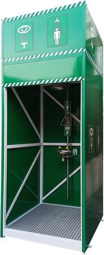 ST-Safe tankdouche 630 liter met RVS combinatiedouche (Non-ATEX)