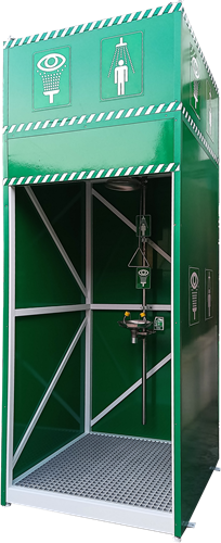 ST-Safe tankdouche 630 liter met RVS combinatiedouche