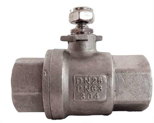 ST-Safe RVS kogelsafsluiter 1" voor plensdouche