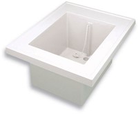 PP spoelblad met spoelbak 600 x 750mm