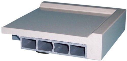 PP werkblad met waterkering, tot 750mm diep, 30/37mm-2
