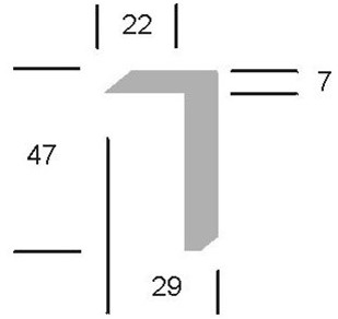 PP randprofiel, lengte 5 meter