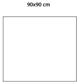 Keraion ceramic tile, 892 x 892 x 8mm, white