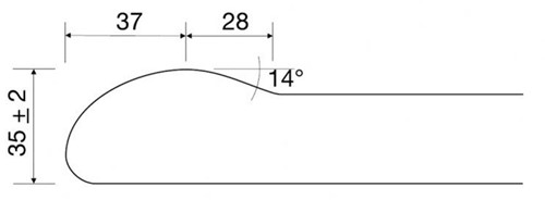 KeraLab ungeschnitten Tischplatte, Weiss (Polar)-2