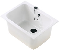 Ceramic sink 600x450x280mm with overflow