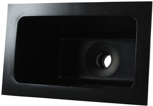 Labstream PE spoelbak 300x163x230mm, zwart