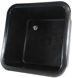 Labstream sink 400x400x250mm "Kappa Plus", black
