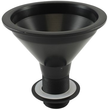 Labstream PP trechter rond 140mm, zwart