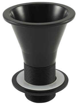 Labstream PP Trichter rund 80mm, schwarz