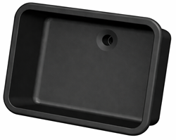 Labstream sink 600x450x250mm "Kappa Plus",  black