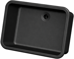 Labstream sink 600x450x250mm "Kappa Plus",  black