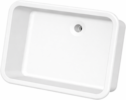 Labstream sink 600x450x250mm "Kappa Plus",  white