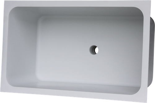 Labstream PP sink 700x400x300mm, RAL 7035