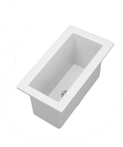 PP trechter 250x100x150mm met zeefje