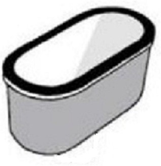 KeraLab oval dripcup 410x100x120mm