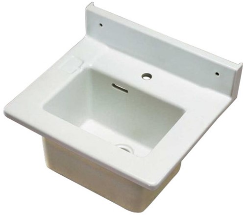 KeraLab uitstortspoelbak 600x530x215/297mm met overloop