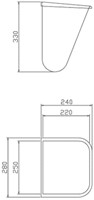 PP waste bin with attaching strip-2