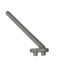 Labstream PP Zapfen für Abtropbrett , Länge 10cm RAL7035