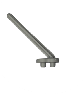 Labstream PP Zapfen für Abtropbrett , Länge 14cm RAL7035