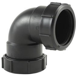 Labstream PP bocht 50mm, 90°