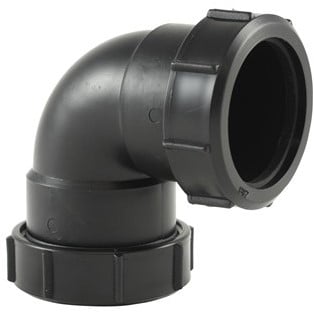 Labstream PP bocht 50mm, 90°