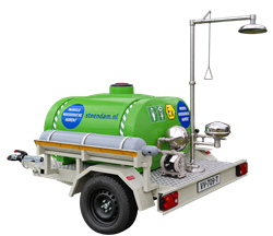 Combination emergency shower