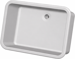 Labstream sink 600x450x250mm "Kappa Plus",  RAL 7035